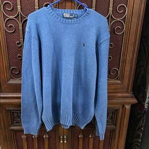 Polo Ralph Lauren Classic Blue Crewneck Sweater